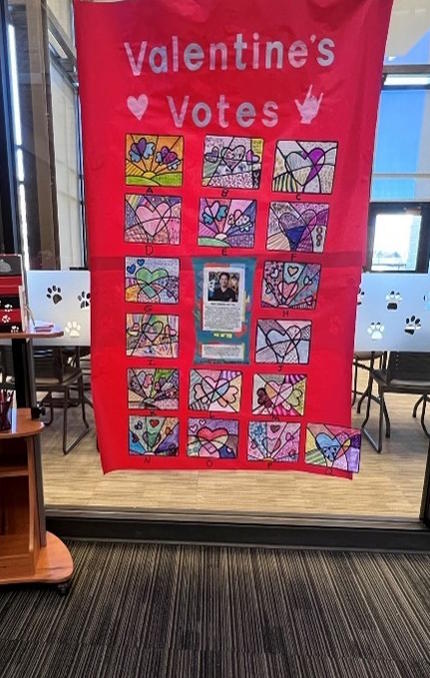 17 heart art pictures with the text "Valentine's Votes".